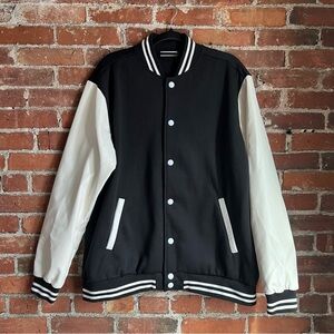 Black & White Letterman Jacket